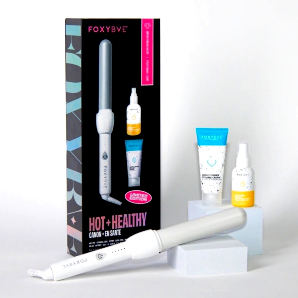 FoxyBae Limited Edition 32mm Curling Wand and Styling Set